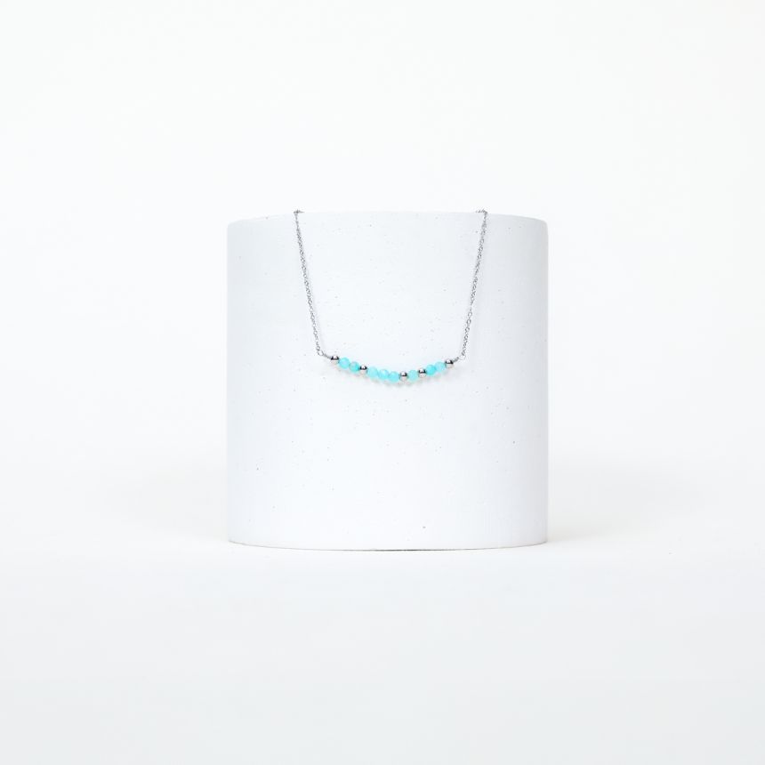 Ras de cou Jeannine - Amazonite extra