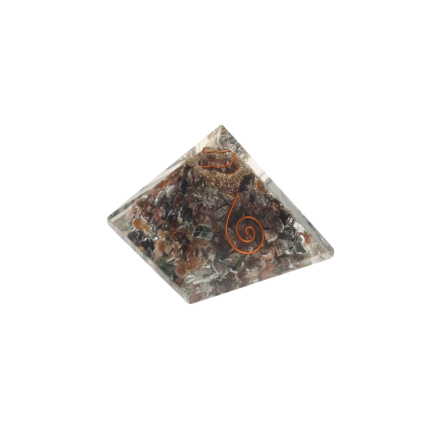 Pyramide orgone - Tourmaline Melon