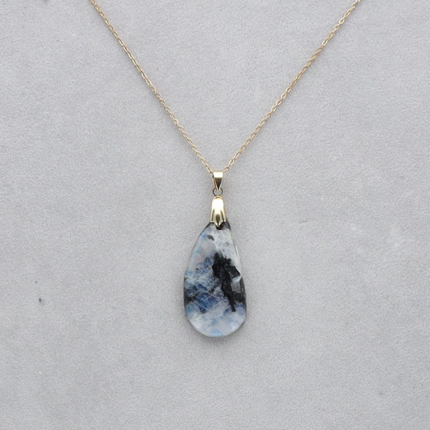 Pierre de Lune Tourmaline Cabochon percé 41